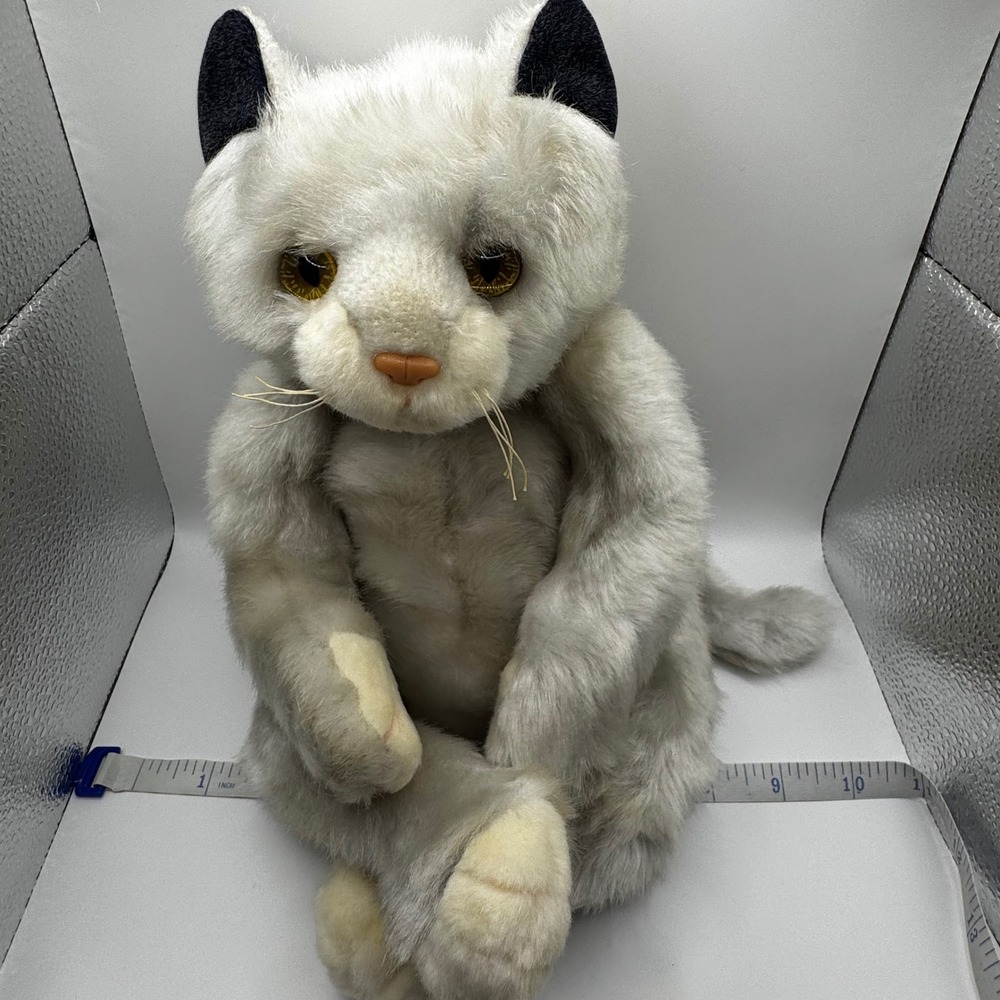 VINTAGE Ty Classic Pearl the‎ Cat Gray Kitty Plush 2000 Stuffed Animal Retired